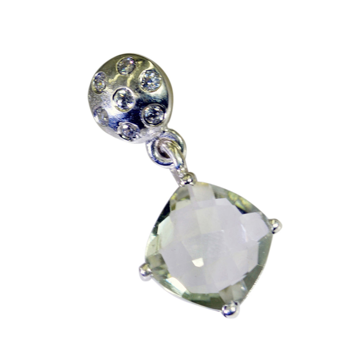 Green Amethyst Tiny Middle Eastern 925 Silver multiple Natalia Heart Green Pendant Jewelry