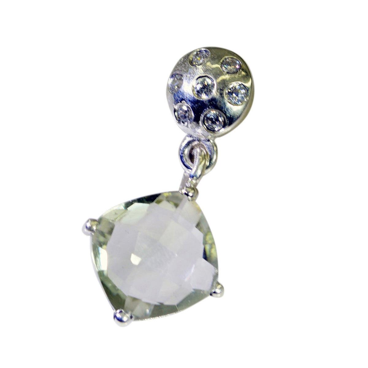 Green Amethyst Tiny Middle Eastern 925 Silver multiple Natalia Heart Green Pendant Jewelry