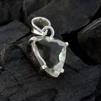 Green Amethyst Whisper-thin Moroccan 92.5 Silver Solitaire Bella Fairytale Green Pendant Jewellery