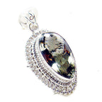 Green Amethyst Chunky Turkish Silver Solitaire Skylar Rope-Wire Green Pendant Jewelry