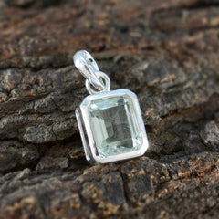 Green Amethyst Dainty German Sterling Silver Solitaire Laura Trendy Green Pendant Jewellery