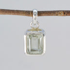 Green Amethyst Dainty German Sterling Silver Solitaire Laura Trendy Green Pendant Jewellery
