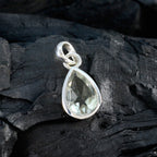 Green Amethyst Elegant Japanese Sterling Silver Solitaire Rina Bubble Green Pendant Jewellery
