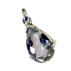 Green Amethyst Eye-catching French 92.5 Silver Solitaire Tereza Glamorous Green Pendant Jewellery