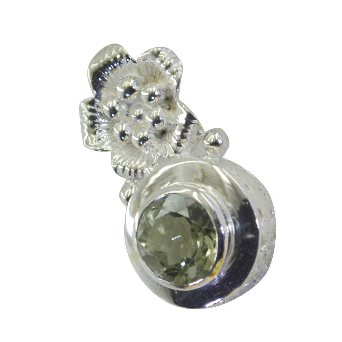 Pendentif Daniela Fairytale Green en argent 925 italien, améthyste verte, poids plume Image principale du produit