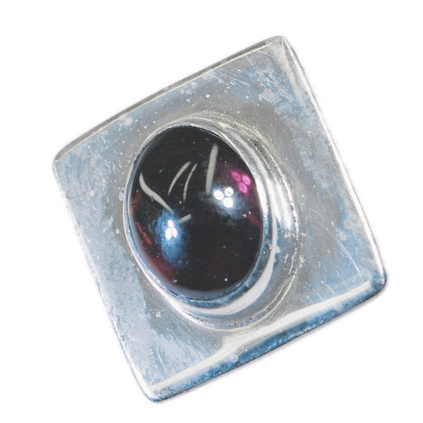 Garnet Featherlight Mexican 92.5 Silver Solitaire Isabelle Signet Red Pendant Jewellery