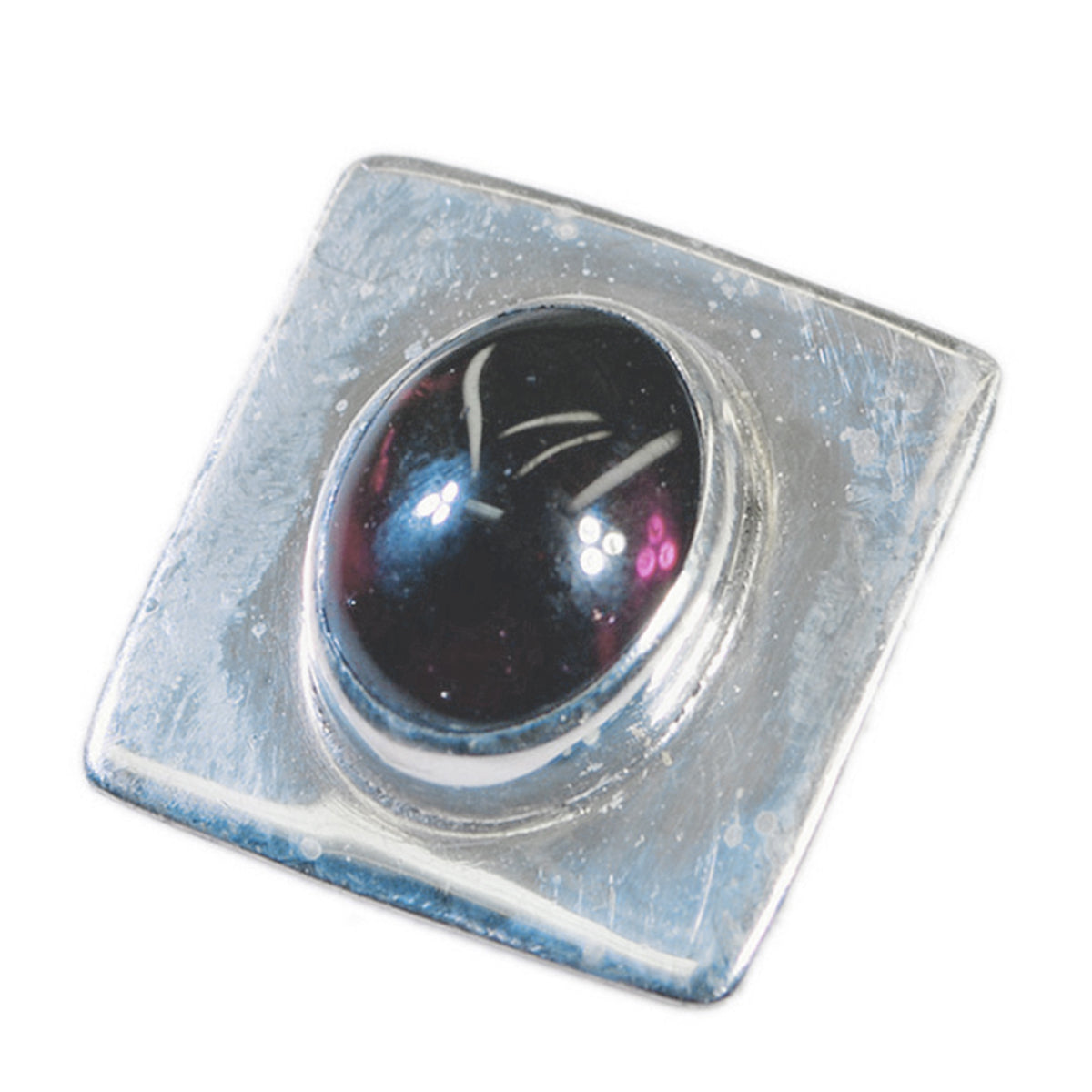 Garnet Featherlight Mexican 92.5 Silver Solitaire Isabelle Signet Red Pendant Jewellery