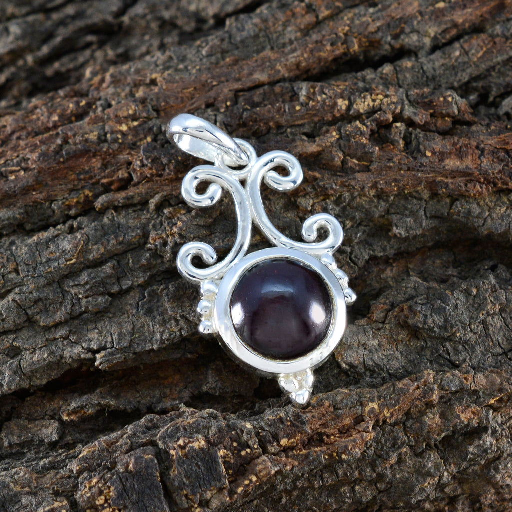 Garnet Dainty Spanish 92.5 Silver Solitaire Chloe valentine Red Pendant Jewellery