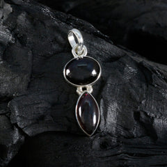 Garnet Whisper-thin Turkish Sterling Silver Toi et Moi Emma Cocktail Red Pendant Jewellery