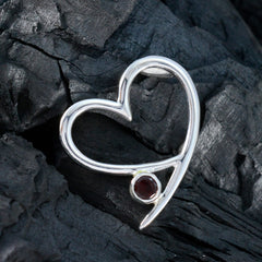 Garnet Elegant Korean 925 Silver Solitaire Ying Engagement Red Pendant Jewelry