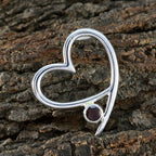 Garnet Elegant Korean 925 Silver Solitaire Ying Engagement Red Pendant Jewelry