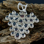 Garnet Chunky Mexican 925 Silver multiple Isabel Rope-Wire Red Pendant Jewelry