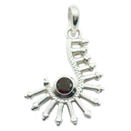 Garnet Featherlight Spanish Silver Solitaire Red Pendant