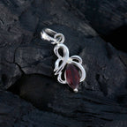Garnet Whisper-thin German 925 Silver Solitaire Daniela propsel Red Pendant Jewelry