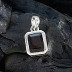 Garnet Dainty Italian 925 Silver Solitaire Lorena Love Red Pendant Jewelry