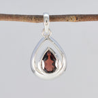 Garnet Delicate German Sterling Silver Solitaire Milagros Graceful Red Pendant Jewellery