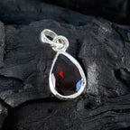 Garnet Elegant Korean 925 Silver Solitaire Sakura Eternity Red Pendant Jewelry