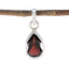 Garnet Elegant Korean 925 Silver Solitaire Red Pendant