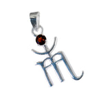 Garnet Featherlight Italian 925 Silver Solitaire Abigail Trendy Red Pendant Jewelry