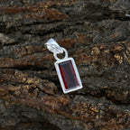 Garnet Delicate German 925 Silver Solitaire Sofia Bubble Red Pendant Jewelry