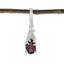 Garnet Delicate Spanish 925 Silver Solitaire Red Pendant