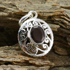 Garnet Classic French Silver Solitaire Lili Victorian Red Pendant Jewelry