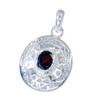 Garnet Featherlight French Silver Solitaire Mia antique Red Pendant Jewelry