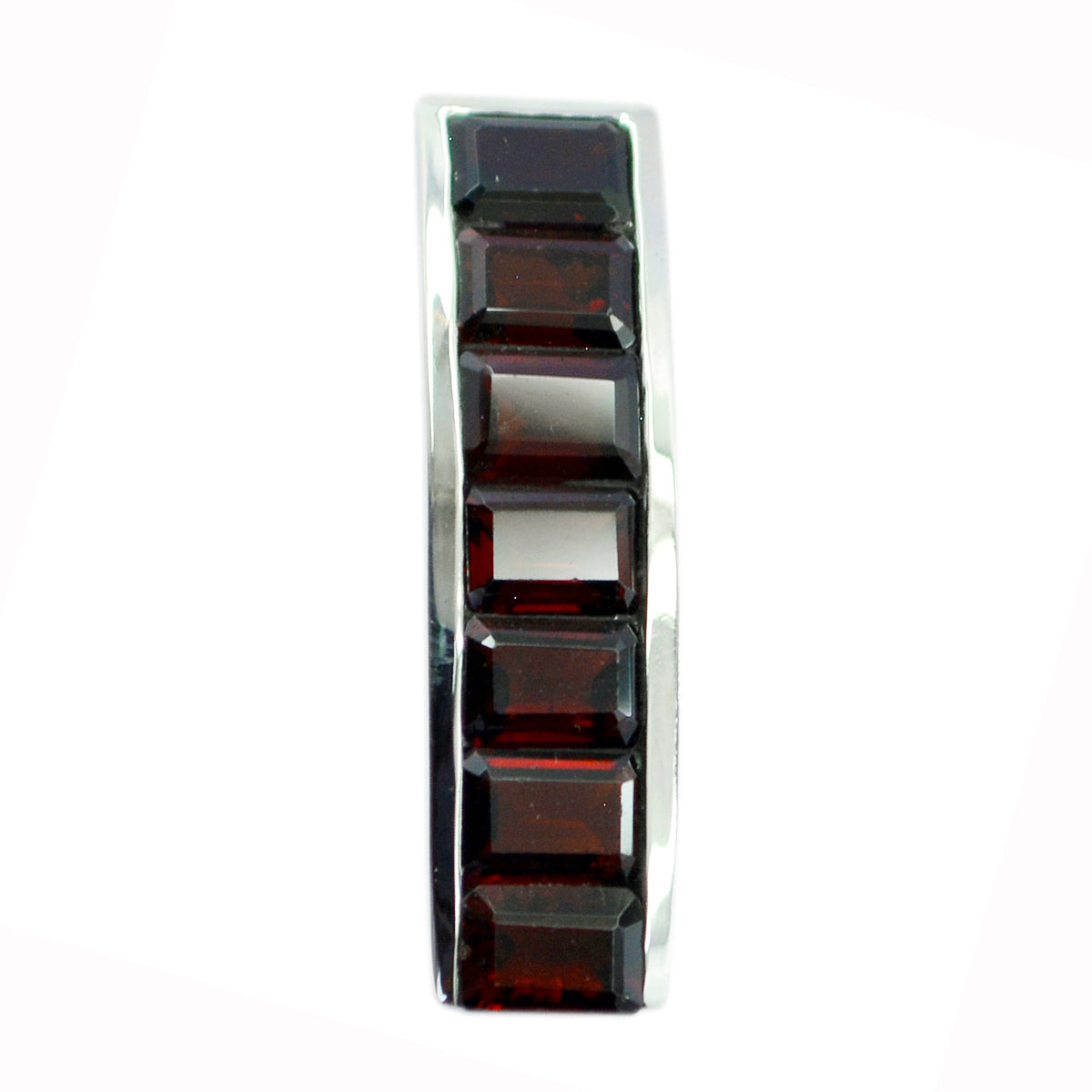 Garnet Minimal Moroccan Silver multiple Red Pendant