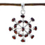 Garnet Classic Russian Sterling Silver multiple Red Pendant
