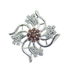 Garnet Statement Russian 925 Silver multiple Red Pendant