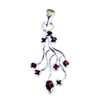 Garnet Essential Latin American Sterling Silver multiple Red Pendant