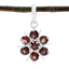Garnet Delicate Mexican 92.5 Silver Hepta Red Pendant