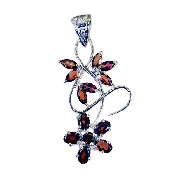 Garnet Statement Latin American 92.5 Silver multiple Red Pendant