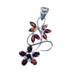 Garnet Statement Latin American 92.5 Silver multiple Alina Sophisticated Red Pendant Jewellery