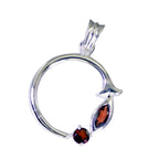 Garnet Featherlight American Silver Toi et Moi Aurora Luxurious Red Pendant Jewelry