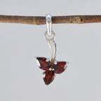 Garnet Delicate Mexican Silver Trilogy Chloe Heart Red Pendant Jewelry