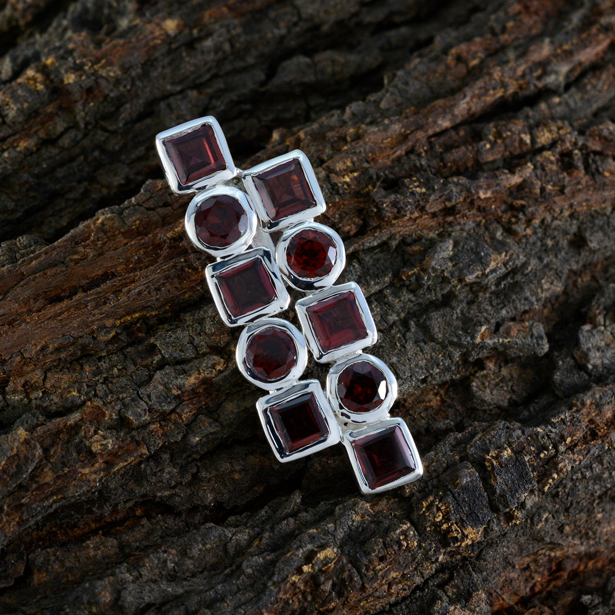 Ciondolo in argento americano classico granato Deka Freya Propsel rosso Immagine secondaria del prodotto