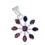 Garnet Essential Latin American 925 Silver multiple Giulia Heart Red Pendant Jewelry