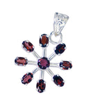 Garnet Essential Latin American 925 Silver multiple Giulia Heart Red Pendant Jewelry