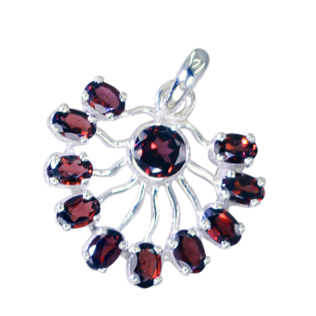 Garnet Statement Moroccan Silver multiple Greta Engagement Red Pendant Jewelry