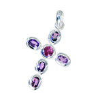 Garnet Tiny Mexican Silver multiple Hazel Graceful Red Pendant Jewelry