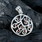 Garnet Classic Russian Sterling Silver multiple Josephine Cocktail Red Pendant Jewellery