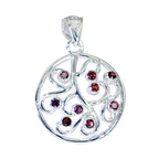 Garnet Classic Russian Sterling Silver multiple Josephine Cocktail Red Pendant Jewellery
