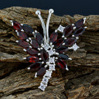 Garnet Statement Latin American 92.5 Silver multiple Layla Graceful Red Pendant Jewellery