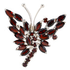 Garnet Statement Latin American 92.5 Silver multiple Red Pendant