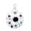 Garnet Statement Latin American 92.5 Silver multiple Red Pendant