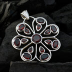 Garnet Statement American Silver multiple Mila Heart Red Pendant Jewelry
