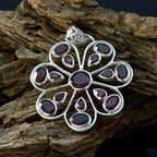 Garnet Statement American Silver multiple Mila Heart Red Pendant Jewelry