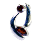 Garnet Delicate Turkish 925 Silver Toi et Moi Pauline Contemporary Red Pendant Jewelry