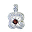 Garnet Essential Russian 925 Silver multiple Red Pendant